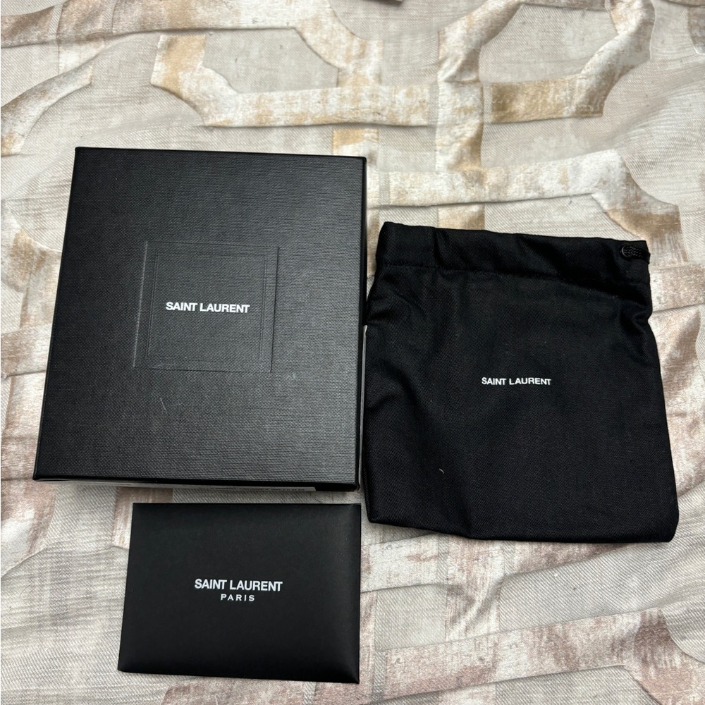 Empty YSL box and dust bag for Wallet